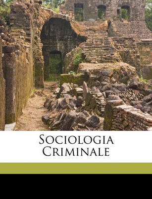 Book cover for Sociologia Criminale