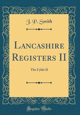 Book cover for Lancashire Registers II