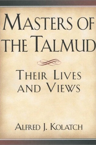 Cover of Masters of the Talmud