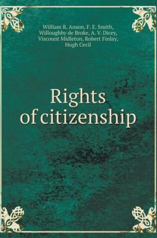 Cover of Rights of citizenship