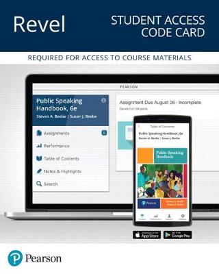 Book cover for Revel for Public Speaking Handbook -- Access Card