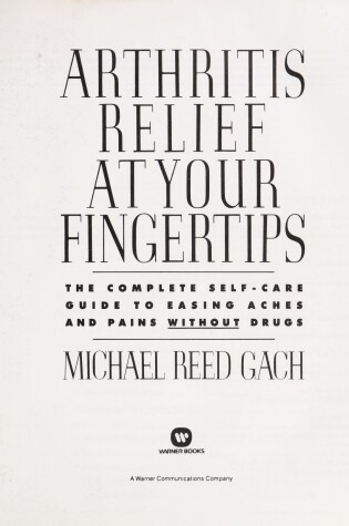 Cover of Arthritis Relief at Your Fingertips