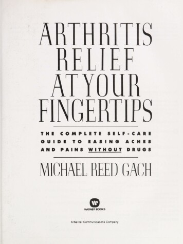 Book cover for Arthritis Relief at Your Fingertips