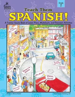 Book cover for Teach Them Spanish!, Grade 2