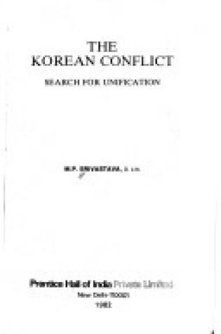 Cover of Korean Conflict