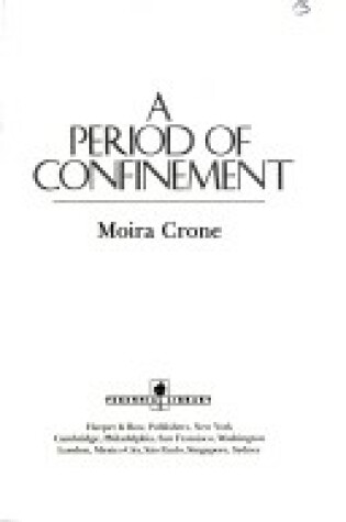 Cover of A Period of Confinement
