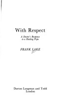 Book cover for With Respect