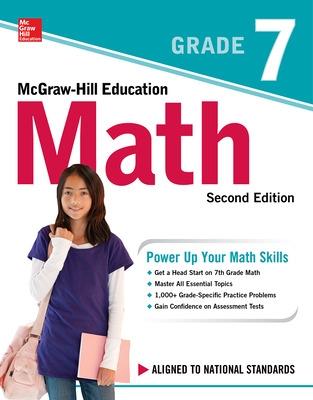 Book cover for McGraw-Hill Education Math Grade 7, Second Edition