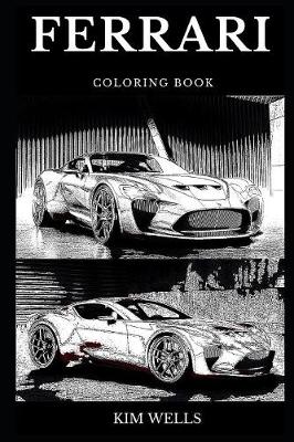 Book cover for Ferrari Coloring Book