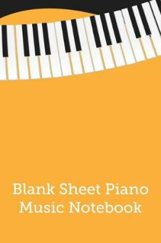 Cover of Blank Sheet Piano Music Notebook