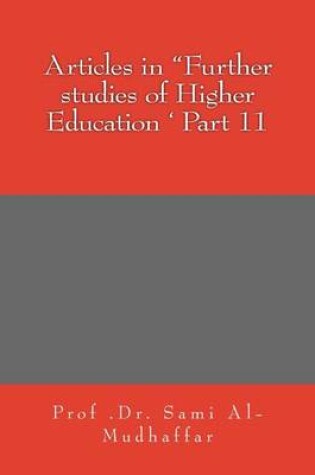 Cover of Articles in "Further studies of Higher Education ' Part 11