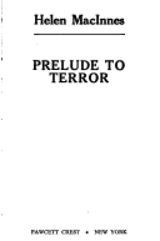 Cover of Prelude to Terror 1