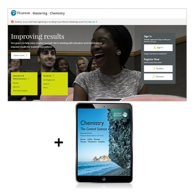 Book cover for Mastering Chemistry with Pearson eText for Chemistry: The Central Science in SI Units, Expanded Edition, Global Edition
