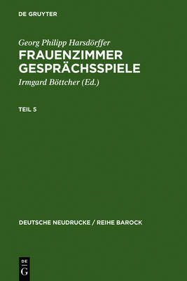 Book cover for Frauenzimmer Gesprachsspiele Teil 5