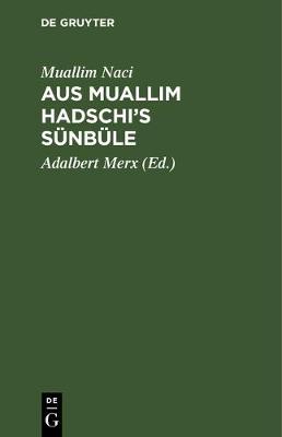 Book cover for Aus Muallim Hadschi's Sunbule