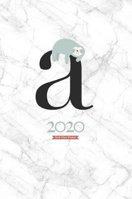 Book cover for 2020 Sloth Diary Planner