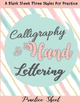 Book cover for Calligraphy and Hand Lettering Practice Sheet