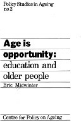 Cover of Age is Opportunity