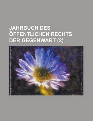 Book cover for Jahrbuch Des Offentlichen Rechts Der Gegenwart (2)