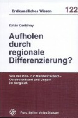 Cover of Aufholen Durch Regionale Differenzierung?