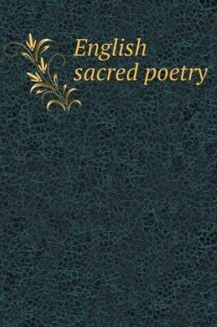 Cover of English sacred poetry