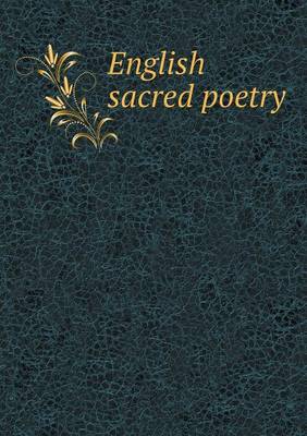 Book cover for English sacred poetry