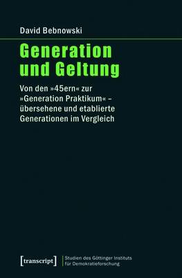 Book cover for Generation Und Geltung
