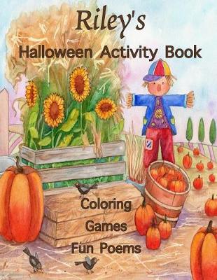 Book cover for Riley's Halloween Activity Book