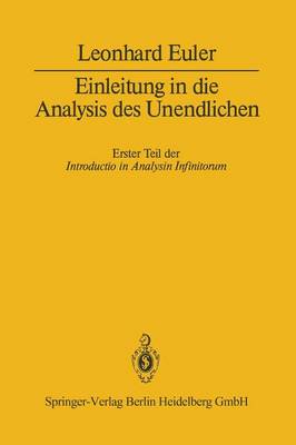 Book cover for Einleitung in Die Analysis Des Unendlichen