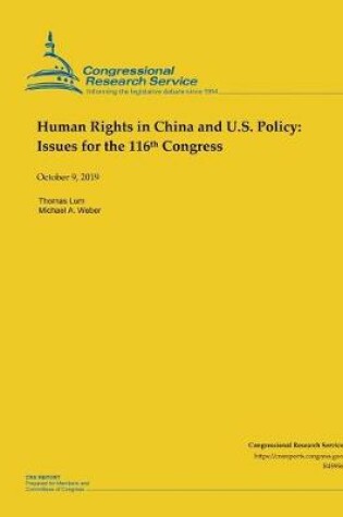 Cover of Human Rights in China and U.S. Policy