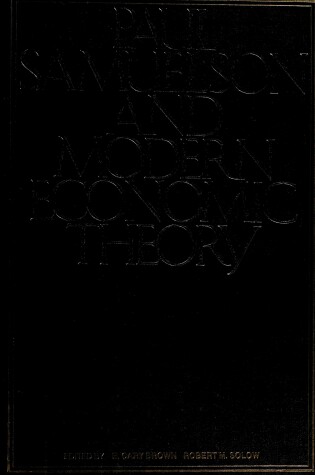 Cover of Paul Samuelson and Modern Economic Theory