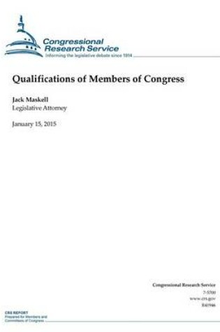 Cover of Qualifications of Members of Congress