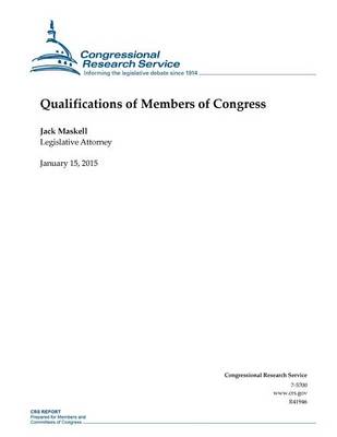 Cover of Qualifications of Members of Congress