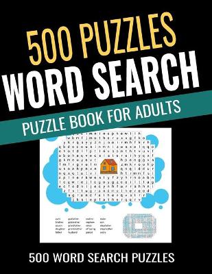 Book cover for 500 Word Search Puzzle Book for Adults