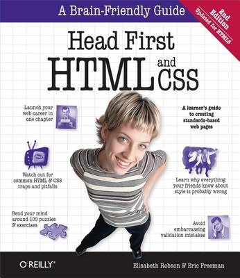 Book cover for Head First HTML and CSS