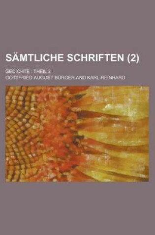 Cover of Samtliche Schriften; Gedichte