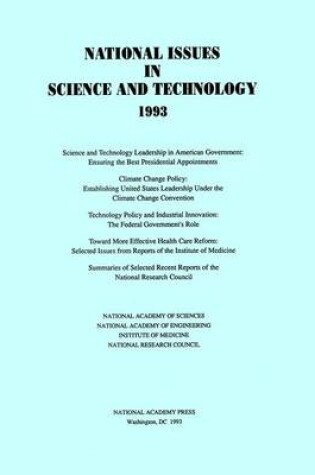 Cover of National Issues in Science and Technology 1993
