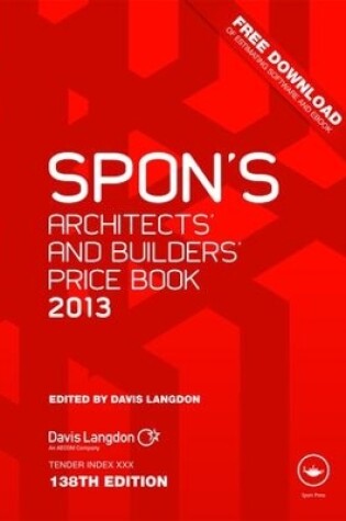 Cover of Spon's Architects' and Builders' Price Book 2013