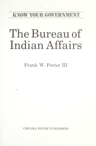 Cover of Bureau of Indian Affairs