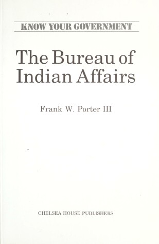 Book cover for Bureau of Indian Affairs