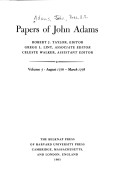 Cover of Papers of John Adams