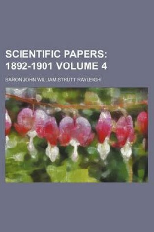 Cover of Scientific Papers Volume 4; 1892-1901