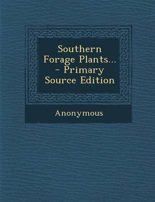 Book cover for Southern Forage Plants...