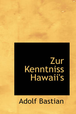 Book cover for Zur Kenntniss Hawaii's