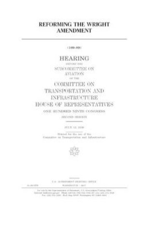 Cover of Reforming the Wright Amendment