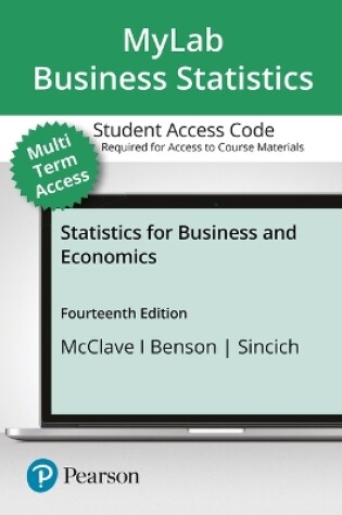 Cover of Mystatlab for Business with Pearson Etext -- Standalone Access Card -- For Statistics for Business and Economics 24 Month