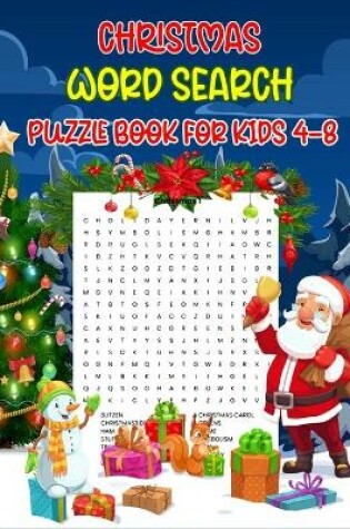 Cover of Christmas Word Search Puzzle Book For Kids