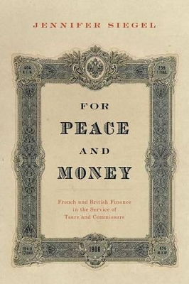 Book cover for For Peace and Money