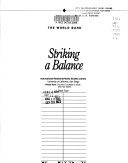 Cover of Striking a Balance