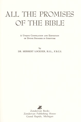 Cover of All the Promises of the Bible
